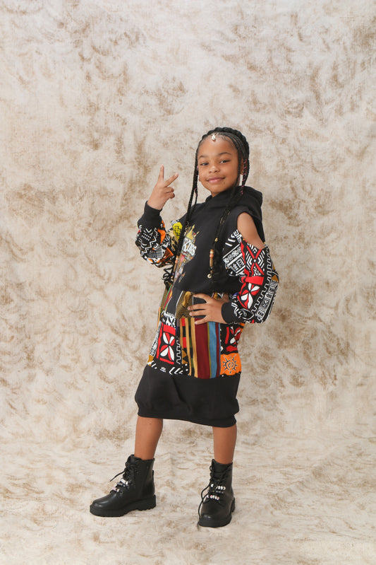 Girls Artk1ngs Hoodie Dress