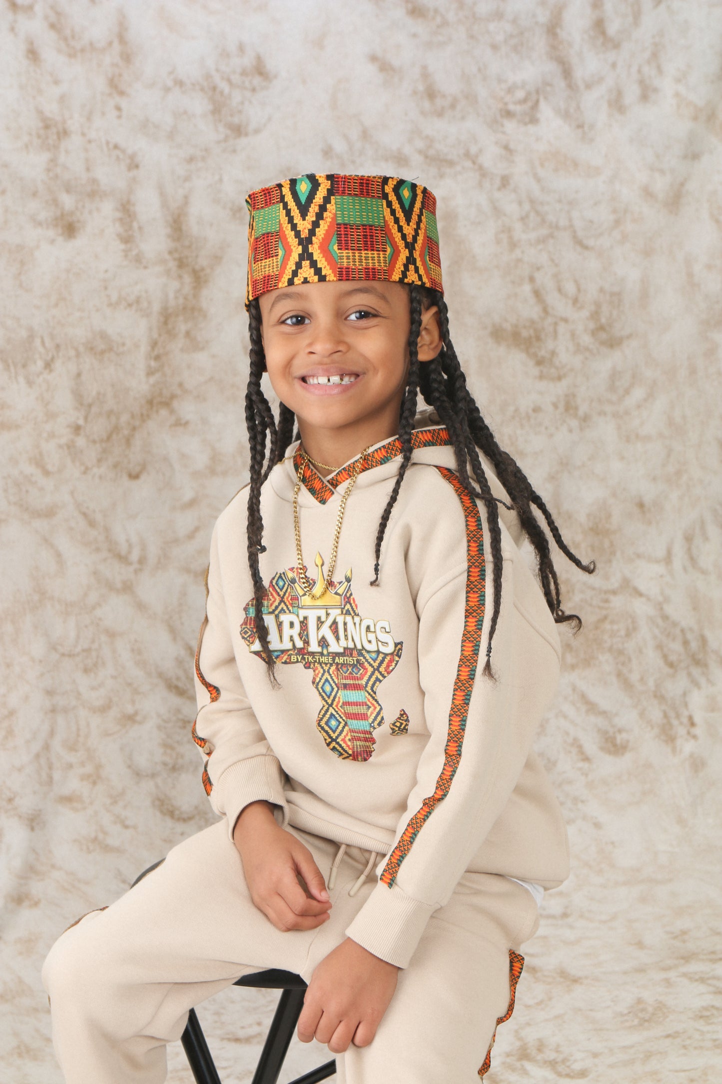 Kids Artk1ngs Hoodie Sweatsuit – Sand Edition