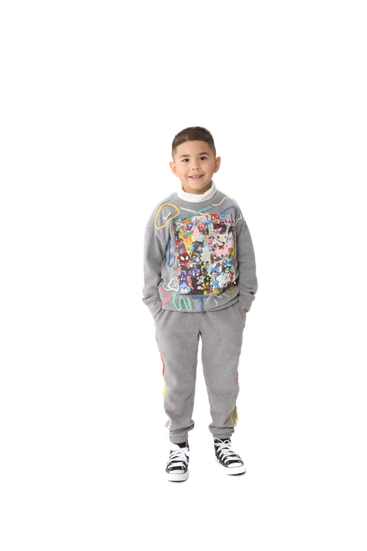 Little Artist 2-Piece Set Gray