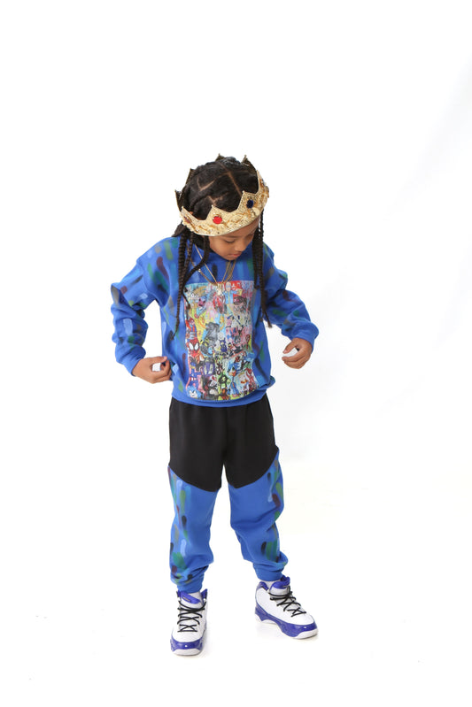 Splash Panel Kids Sweatsuit