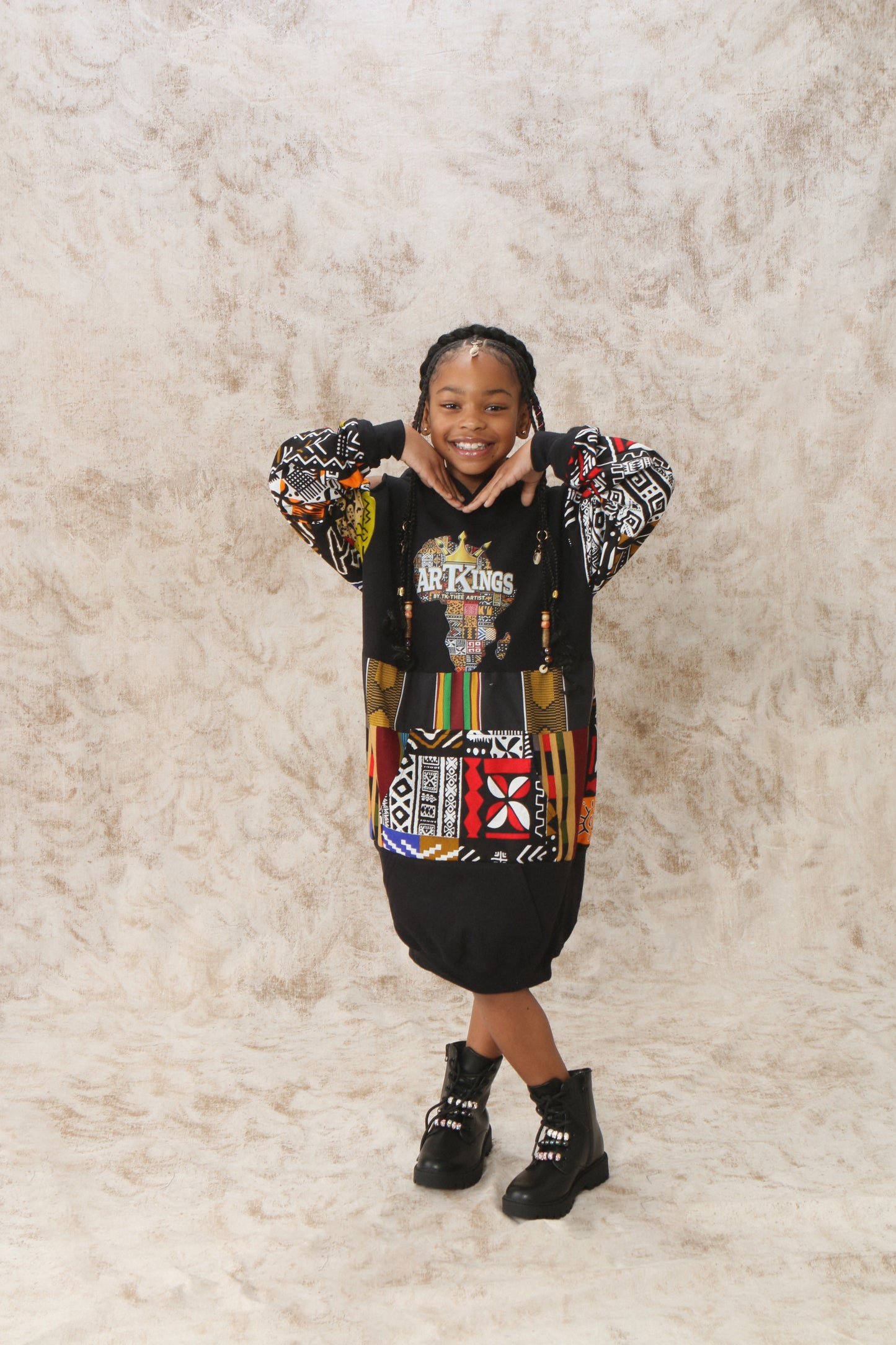 Girls Artk1ngs Hoodie Dress