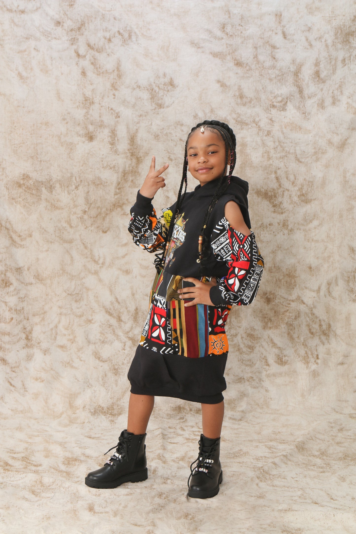 Girls Artk1ngs Hoodie Dress