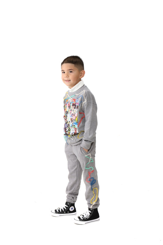 Little Artist 2-Piece Set Gray