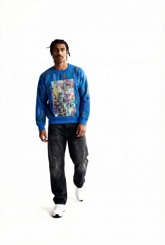 Splash Panel Crewneck Adults